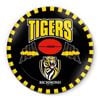 AFL Snack Plate - Richmond Tigers - 20cm diameter - Melamine - Single