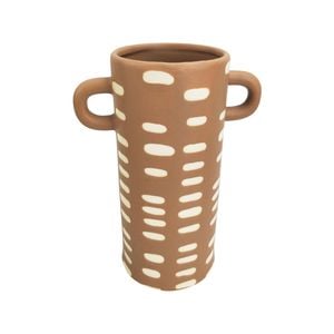 Urban Lydia 22cm Ceramic Plant/flower Vase Display Pot - Beige