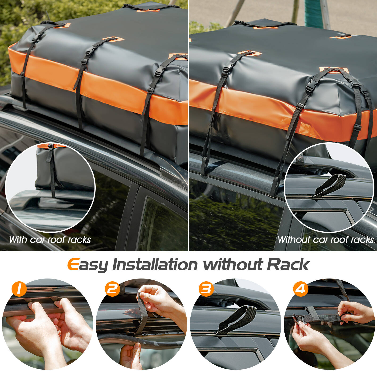 Costway 595L Car Luggage Weather resistant Rooftop Cargo Carrier Bunnings Australia