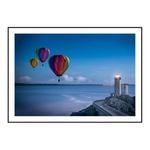 Hot Air Balloons Framed Print Home Decor Rectangle 40x60cm Glass/Plastic