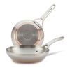 Anolon Nouvelle Copper Stainless Steel Induction Skillet Twin Pack 20/24cm