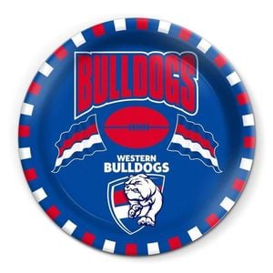 AFL Snack Plate - Western Bulldogs - 20cm diameter - Melamine - Single