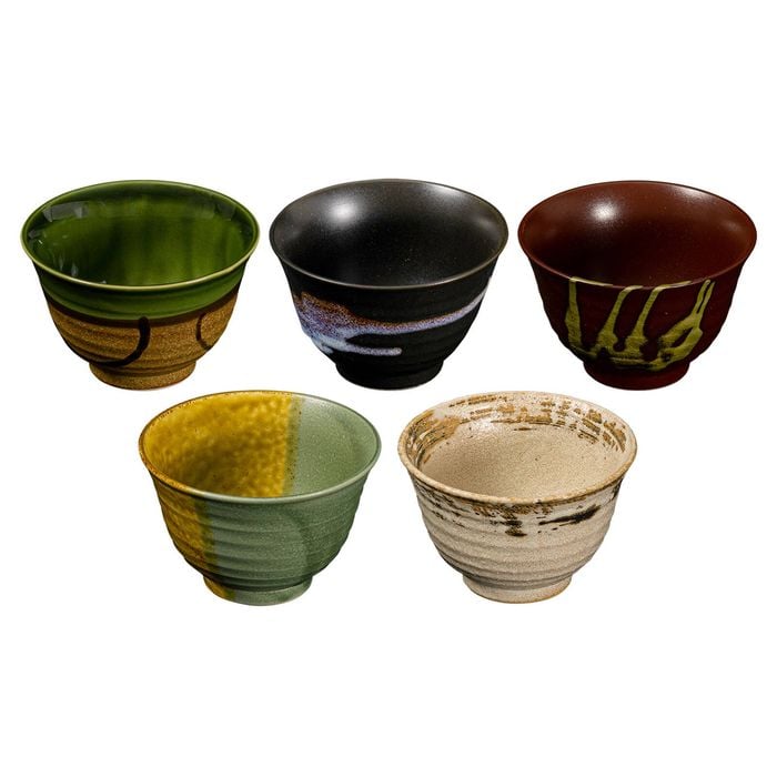 Omotenashi Meito No Sato Set of 5 Tea Bowls - 420ml