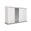 Absco Sheds 3.0 x 0.78 x 1.95m Surfmist Ezislider Double Sliding Door Garden Shed