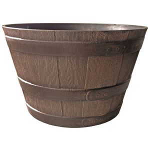 Northcote Pottery 39cm Walnut Whiskey Barrel