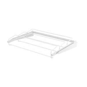 Flexi Storage Home Solutions 600 x 97 x 430mm White Sliding Shoe Rack for Heels