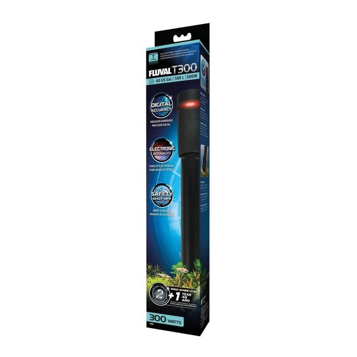 Fluval M Aquariumverwarming, 300 Watt, 300 l, metallic