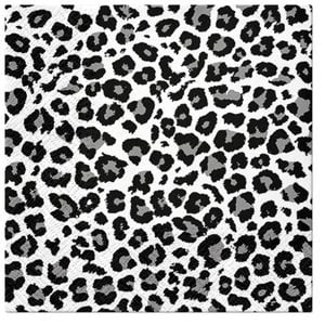 20pc Paw 3 Ply Lunch 33x33 cm Premium Paper Flexo Napcins - Panther Print