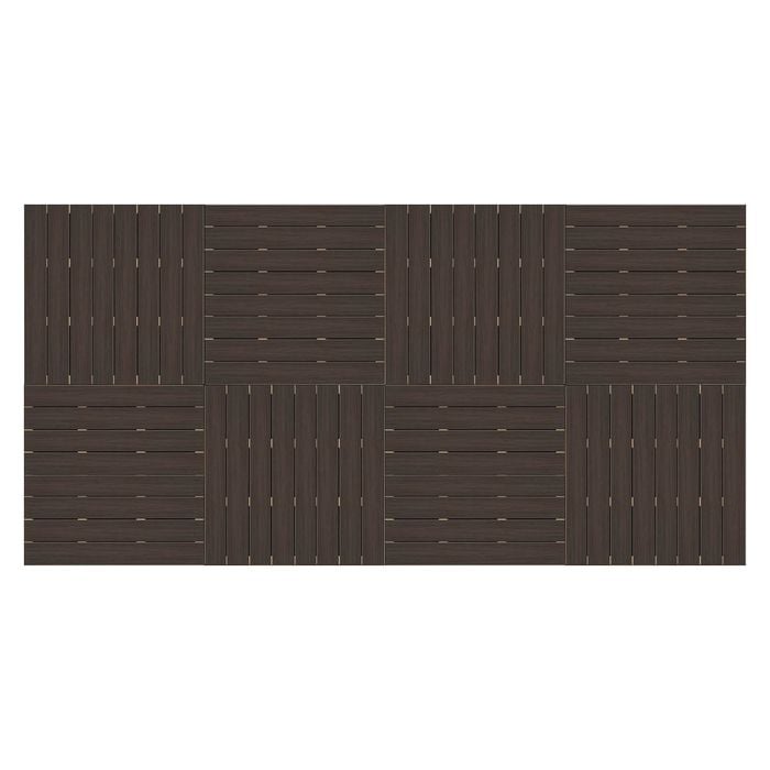 Good Times Decking 130 - 220mm High 2288 x 4576mm Estate Brown Ekodeck 8 Module Kit