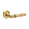 Zanda Satin Brass Zurich Hammered Dummy Set - Left Hand