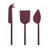 3pc Ecology Apostle Cheese Knife Set Elderberry 18cm Stainless Steel Enamel