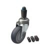 Easyroll 100mm 120kg Grey Rubber Castor Xpan Kit