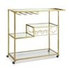 Artiss Bar Cart Drinks Trolley Wine Rack Glass Holder 102cm