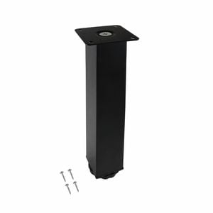 Adoored 40 x 40 x 230mm Black Square Table Leg