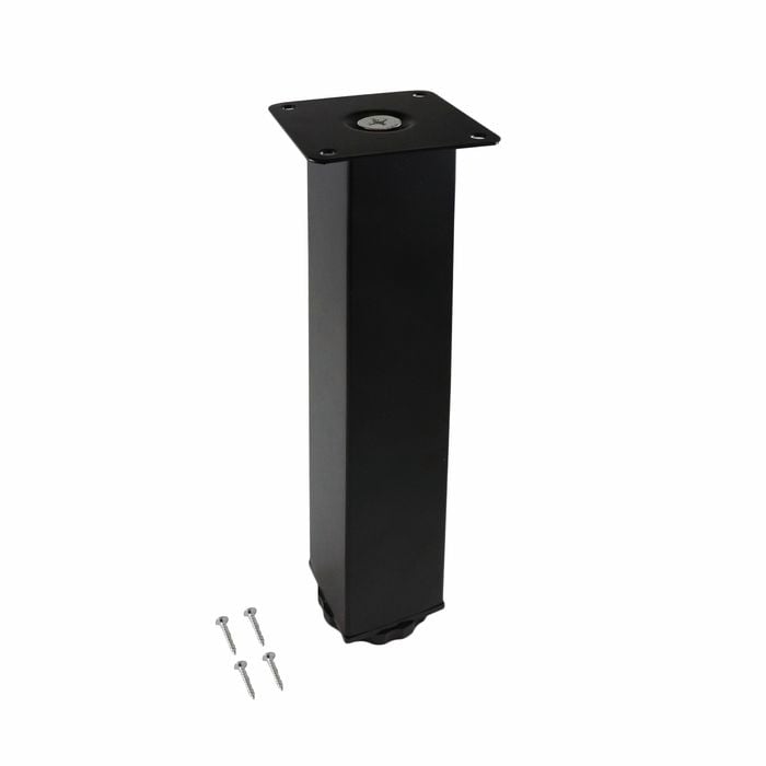 Adoored 40 x 40 x 230mm Black Square Table Leg