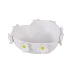 Emporium Lily White Heart Dish White 16.8x15x5.4cm