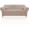 Smarcute 4 Seater High Stretch Jacquqard Textured Sofa Cover Sand
