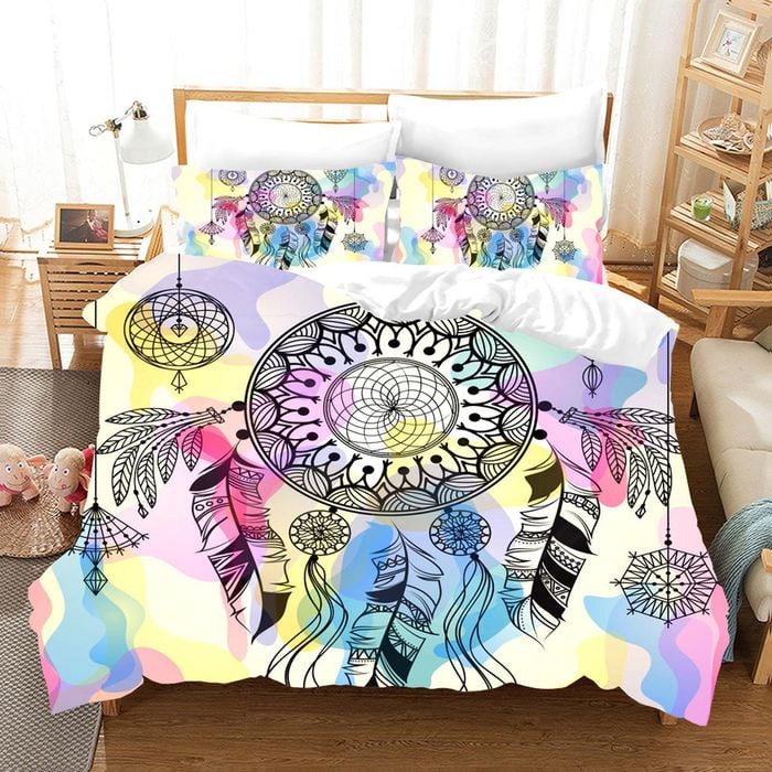 3D Dream Catcher Quilt Cover Set Bedding Set Pillowcases 07