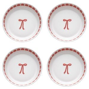 4PK Porto Porcelain Night Before Christmas Dinner Bowl 21.5cm Bow