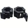 Pair Olympic Barbell Weight Bar Lock Jaw Collars
