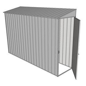 Build-a-Shed 0.8 x 3 x 2m Hinged Door Tunnel Shed - Zinc