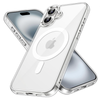 Case Clear Magnetic Shockproof Cover - For Apple iPhone 16 Plus (Clear)