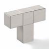 Hafele 46 x 34mm Nickel Brushed Cabinet Knob