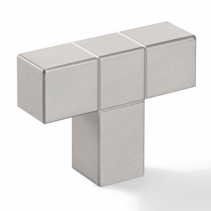 Hafele 46 x 34mm Nickel Brushed Cabinet Knob