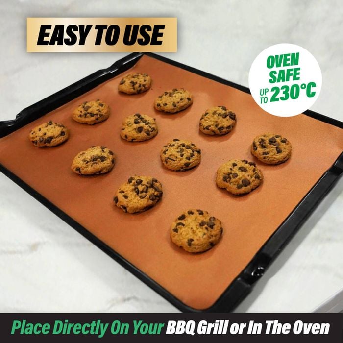Liner Copper Grill And Bake Mats As Seen On TV Perfect Grill