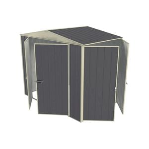 Build-a-Shed 2.3 x 1.5 x 2.3m Gable Double Hinged Side Door Shed - Grey