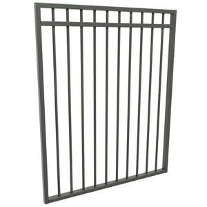 ProtectorAl 975 x 1200mm Woodland Grey Aluminium DTR All Up Pool Gate