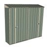 Build-a-Shed 0.4 x 2.3m Double Sliding Doors Garden Locker - Green