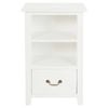 Centrum Furniture Tasmania 1 Drawer Lamp Table - White