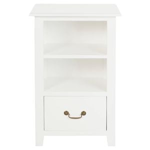 Centrum Furniture Tasmania 1 Drawer Lamp Table - White