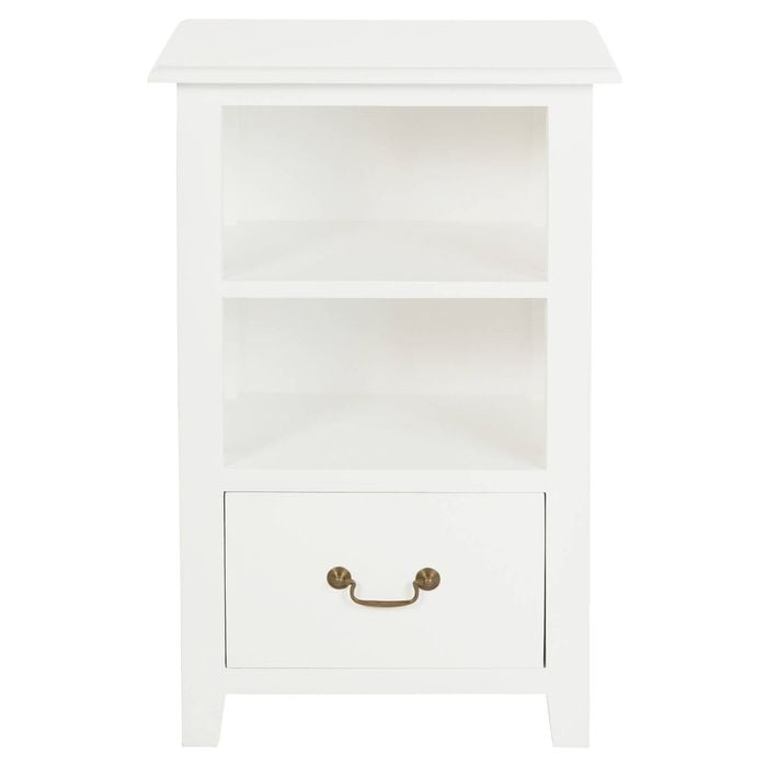 Centrum Furniture Tasmania 1 Drawer Lamp Table - White