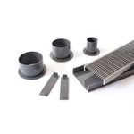 Grates 2 Go 1250mm Grey Wedge Wire Shower Grate Modular Kit