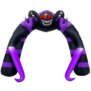 Lifebay Halloween Spider Arch Inflatable with LED Lights