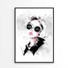 Black And White Lady with Fashion Store   Print 100% Australian Made 60 x 90cm   (Poster)