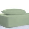 The Lighthouse Washed Cotton Combo Bedding Set With Pillowcase King Sage Green