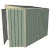 Build-a-Shed 1.5 x 2.3 x 2m Skillion Shed without Side Doors - Green