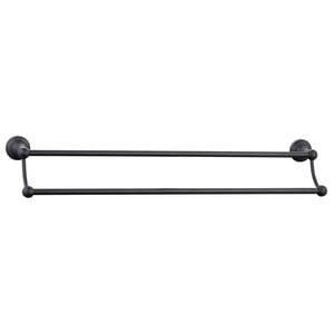 Mondella 620mm Matte Black Maestro Double Towel Rail