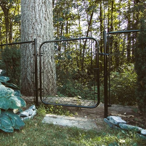 Complete your chain link fencing with an adjustable Gate