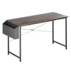 Levede 100x50x75cm Computer Desk with Storage Bag Inductrial Metal Frame Brown