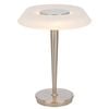 Telbix Teatro Modern Table Desk Lamp Light Metal Polycarbonate Nickel Alabastro Polished