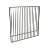 ProtectorAl 1201 - 1500 x 1500mm Pale Eucalypt Aluminium Garden Gate Flat Top With Mid Rail