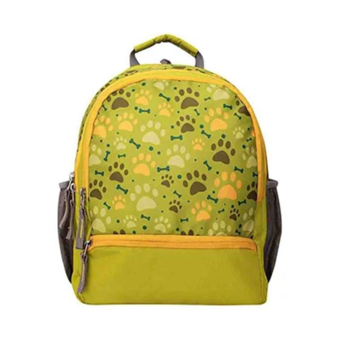 NIVIA Paws School Bag-Orange/Yellow