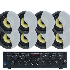 Weconic Bluetooth Amplifier + 12x 6" Indoor Ceiling Speaker Package