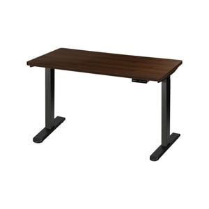 Oikiture Electric Standing Desk Dual Motor 160cm Walnut