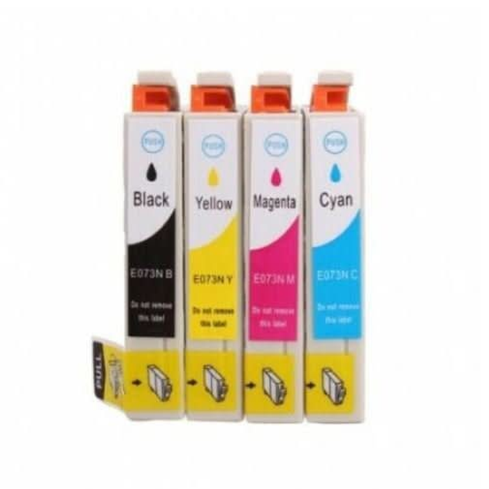 4x Generic T0731n 731 73n Ink Cartridge For Epson Tx110 200 210 300 400 409 410