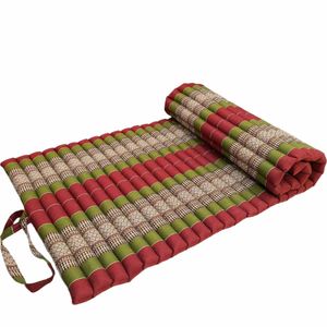 Handmade Thai Kapok Roll Up Mattress - Organic Kapok Sleeping Mat, Yoga Daybed and Floor Futon